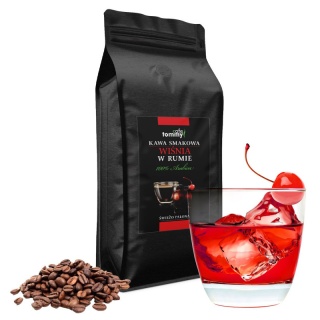 Kawa smakowa Wiśnia w rumie ziarnista 1 kg Tommy na urodziny