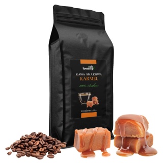 Kawa smakowa karmel ziarnista 1 kg Tommy na urodziny arabica