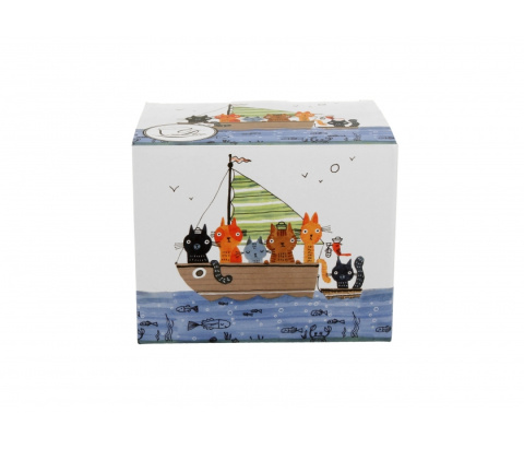 Kubek baryłka do kawy marynarze na prezent koci świat kot