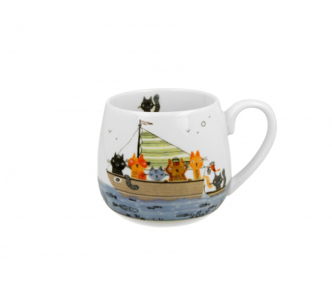 Kubek baryłka do kawy marynarze na prezent koci świat kot