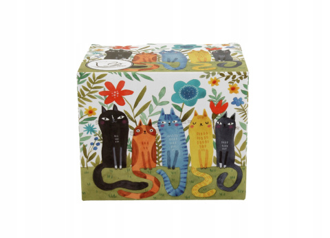 Kubek baryłka do kawy koty ogrodowe na prezent koci świat