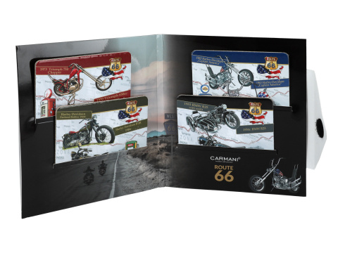 Zestaw podkładki korkowe 4 szt pod filiżankę Route 66