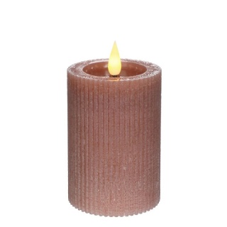 Świeca ledowa woskowana na baterie lampka do latarni fiolet