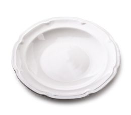 Talerz obiadowy głęboki porcelanowy biały 22 cm na zupę hella