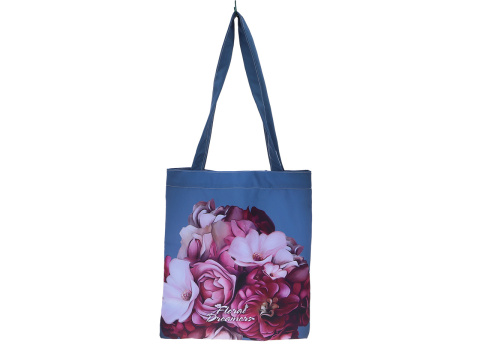 Torba na ramię do sklepu siatka płócienna floral carmani