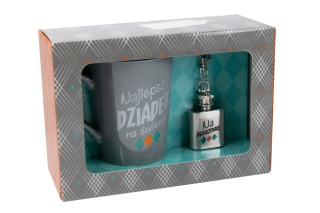 Zestaw kubek piersiówka dla Dziadka prezent najlepszy dziadek