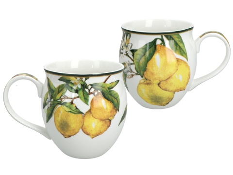 Carmani kubek beczułka do kawy na prezent cytryny