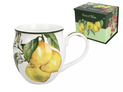 Carmani kubek beczułka do kawy na prezent cytryny