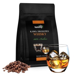 Kawa smakowa Whisky ziarnista 250g Tommy cafe prezent