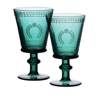 Komplet 2 kieliszków Ecila zielone do wina soku na ogród