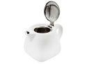 Komplet dzbanek czajnik ceramiczny z sitkiem biały 0,55l
