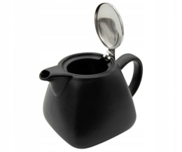 Komplet dzbanek czajnik ceramiczny z sitkiem czarny 0,55l