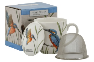 Komplet kubek sitko prezent by Agata Hajdecka zimorodek