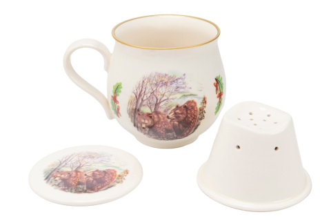 Kubek Mieroszów w kształcie sitko niedźwiedź