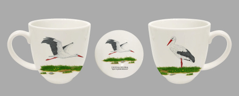 Komplet kubek zaparzacz prezent by Agata Hajdecka bocian