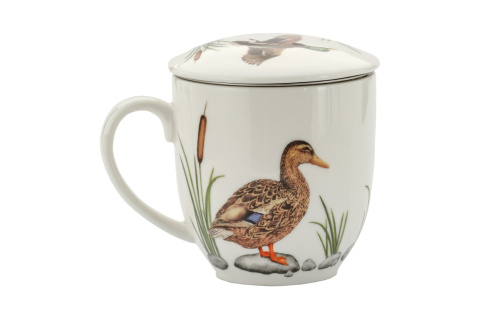 Komplet kubek zaparzacz na prezent by Agata Hajdecka kaczka