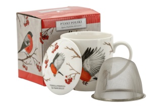 Zestaw kubek sitko filtr porcelanowy by Agata Hajdecka gil