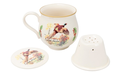 Kubek z Mieroszowa zaparzacz baryłka bażant