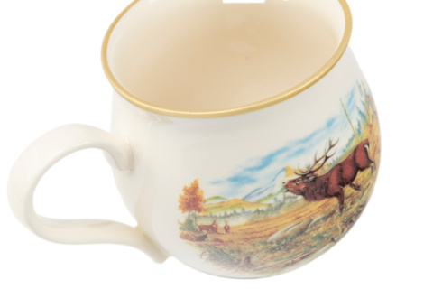 Kubek z Mieroszowa w kształcie baniastym jeleń