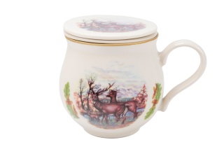 Kubek z Mieroszowa baryłka zaparzacz myśliwski