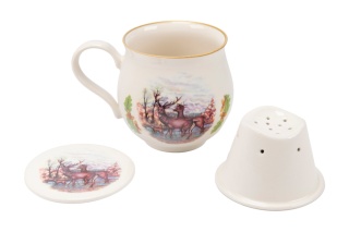 Kubek z Mieroszowa baryłka zaparzacz myśliwski