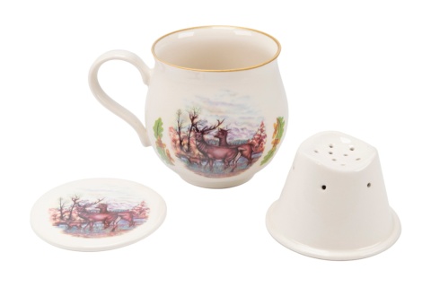 Kubek z Mieroszowa baryłka zaparzacz myśliwski