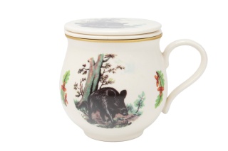 Kubek z Mieroszowa baniastym z dzikiem i sitkiem