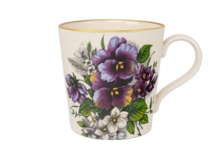 Kubek z kolekcji bratki ceramiczny Mieroszów