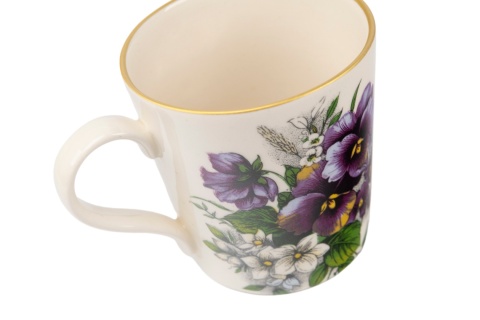 Kubek z kolekcji bratki ceramiczny Mieroszów