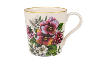 Kubek z kolekcji bratki ceramiczny Mieroszów