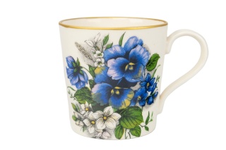 Kubek z kolekcji bratki ceramiczny Mieroszów