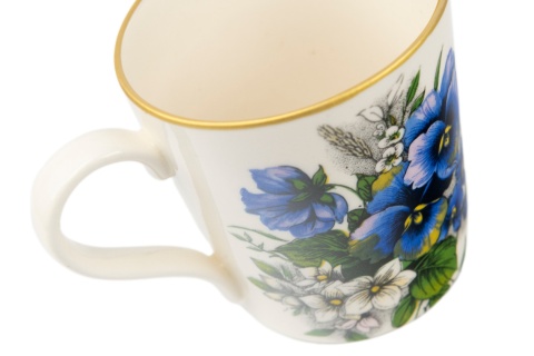 Kubek z kolekcji bratki ceramiczny Mieroszów