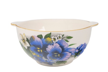 Miseczka z uszkami do zupy mleka Mieroszów bratki