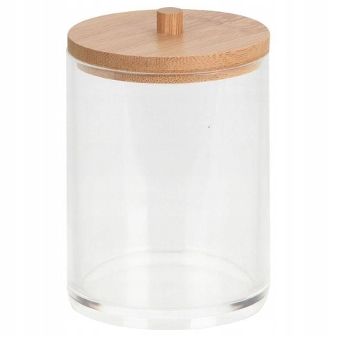 Pojemnik z pokrywką do łazienki na patyczki kosmetyczne