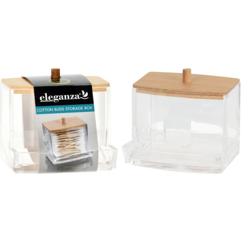 Pojemnik z pokrywką do łazienki na patyczki do uszu