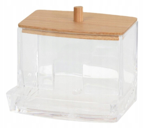 Pojemnik z pokrywką do łazienki na patyczki do uszu