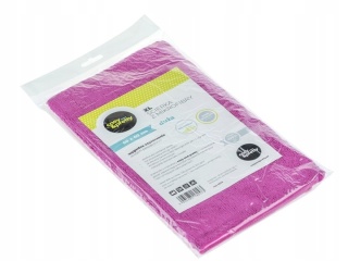 Ścierka do podłogi z mikrofibry bez smug 50x60 cm różowa