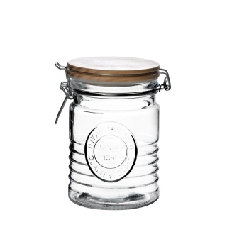 Szklany słoik słój pokrywka do kuchni pojemnik basic 0,8l