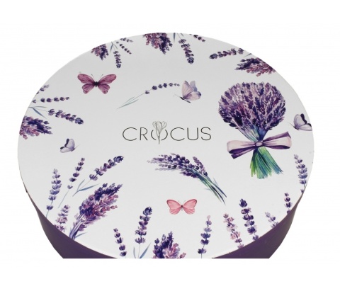 Zestaw 6 filiżanek spodki violet na prezent lawenda