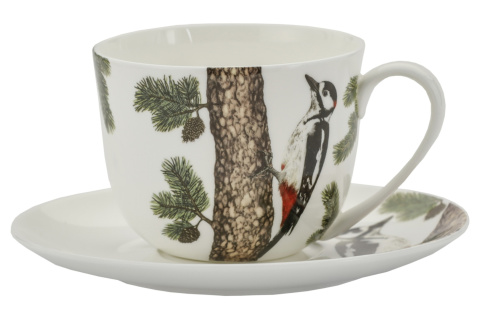 Zestaw filiżanka do herbaty w pudełku dzięcioł Hajdecka
