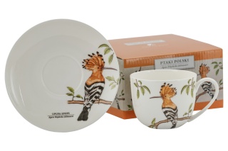 Zestaw filiżanka do herbaty kawy w pudełku dudek Hajdecka