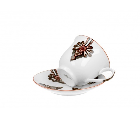 Zestaw filiżanka spodek do kawy parzenica na urodziny