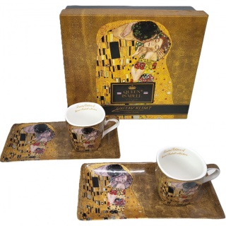 2 małe filiżanki do espresso z motywem Gustava Klimta