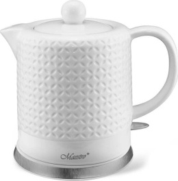 Czajnik elektryczny ceramiczny do herbaty 1,2 litra Maestro MR067 biały