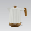 Czajnik elektryczny ceramika do wody 2l Maestro biały brąz