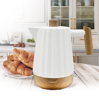 Czajnik elektryczny ceramika do wody 2l Maestro biały brąz