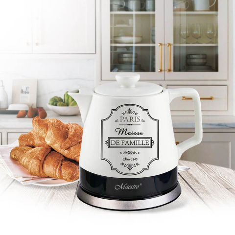 Czajnik elektryczny ceramika do wody 1l MR072 paris maison