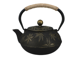 Dzbanek żeliwny do parzenia herbaty złoty z filtrem Alor