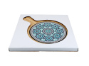 Drewniana deska z podkładką ceramiczną do krojenia maroko