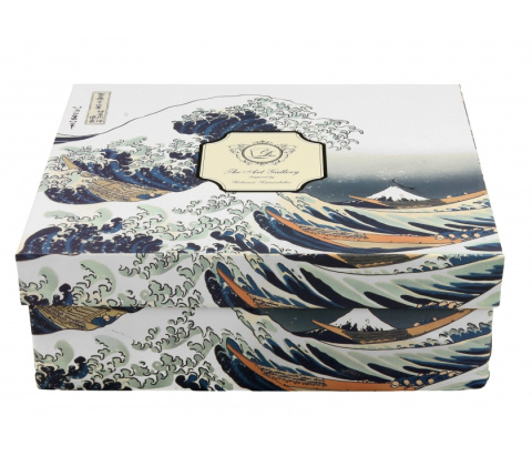 Komplet 2 filiżanki ze spodkami espresso luxury Hokusai